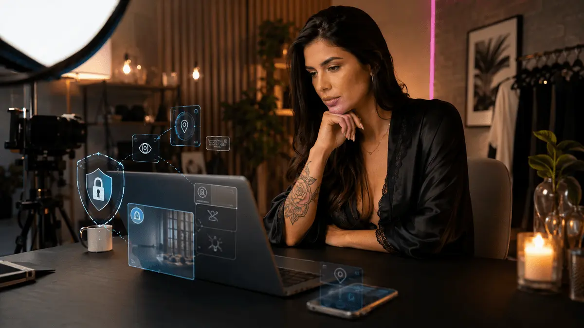 Criadora adulta brasileira usando celular para vender nudes, packs e conteúdo adulto com privacidade e pagamento via PIX